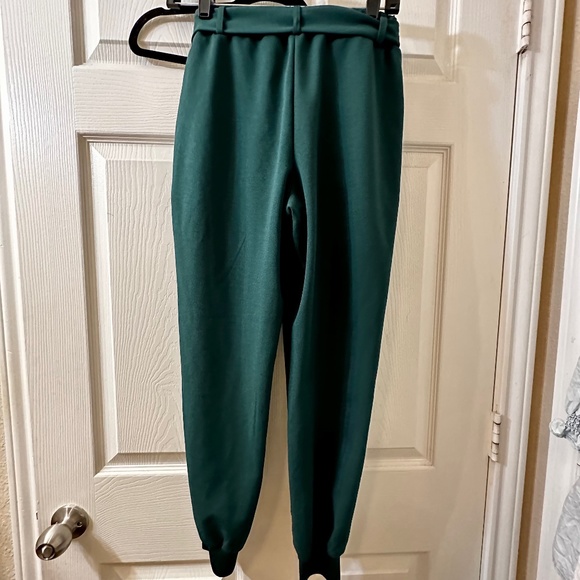 Rachel Zoe Emerald Green Jogger Office Pants SIZE: XS - Picture 2 of 5